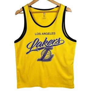 UNK Los Angeles Lakers Jersey Mens Large Yellow NBA Basketball LA